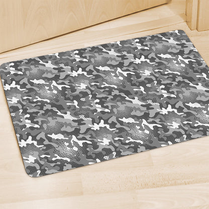 Camouflage Dazzle Pattern Print Polyester Doormat