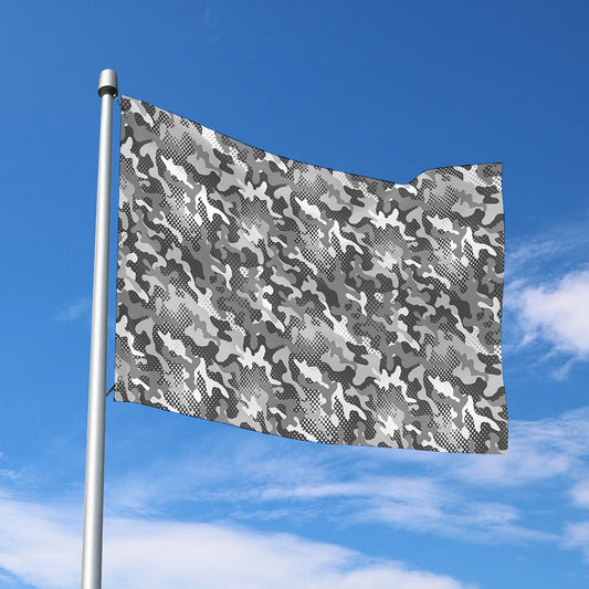 Camouflage Dazzle Pattern Print Polyester Flag