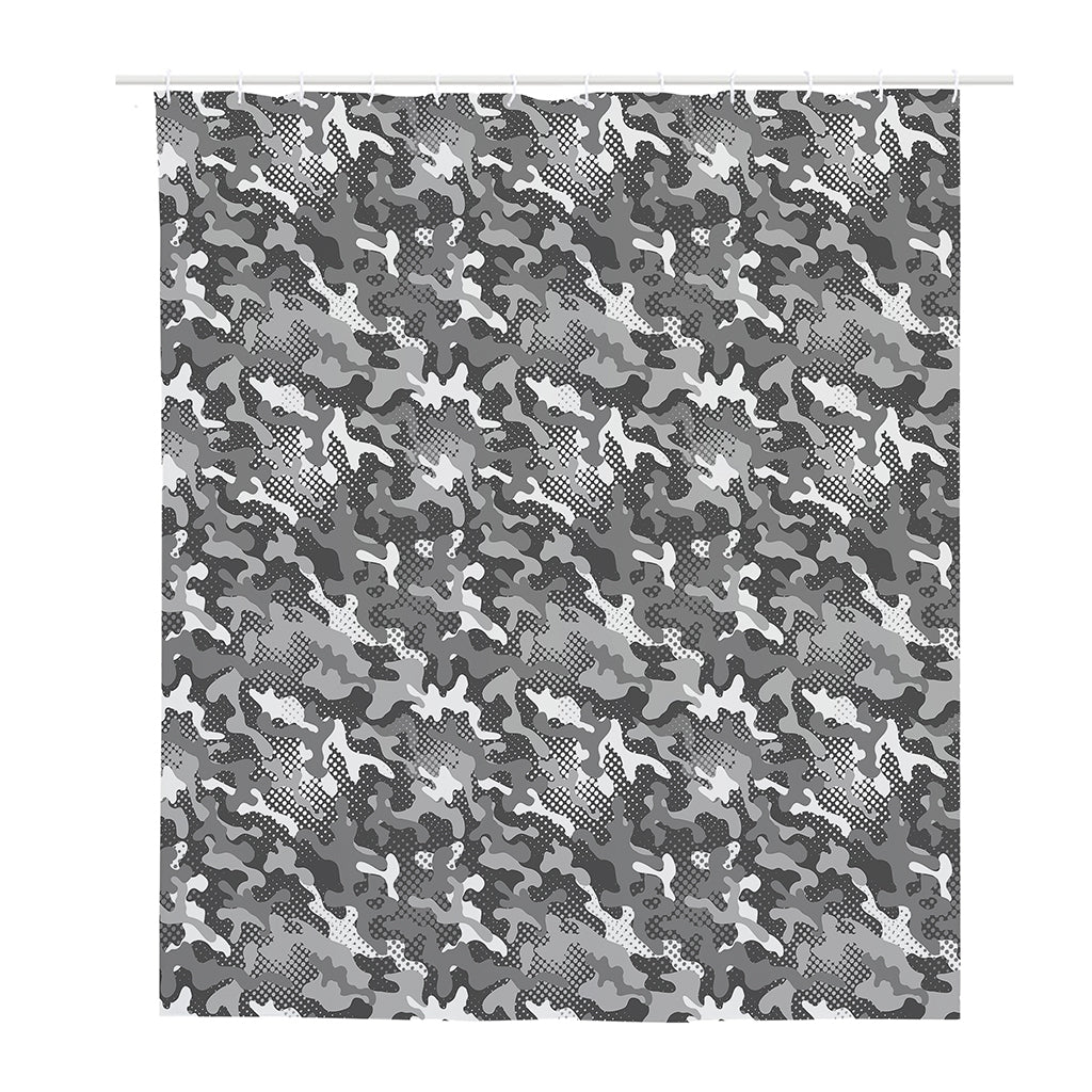 Camouflage Dazzle Pattern Print Polyester Shower Curtain