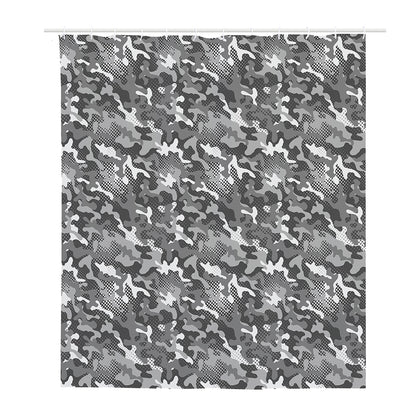 Camouflage Dazzle Pattern Print Polyester Shower Curtain