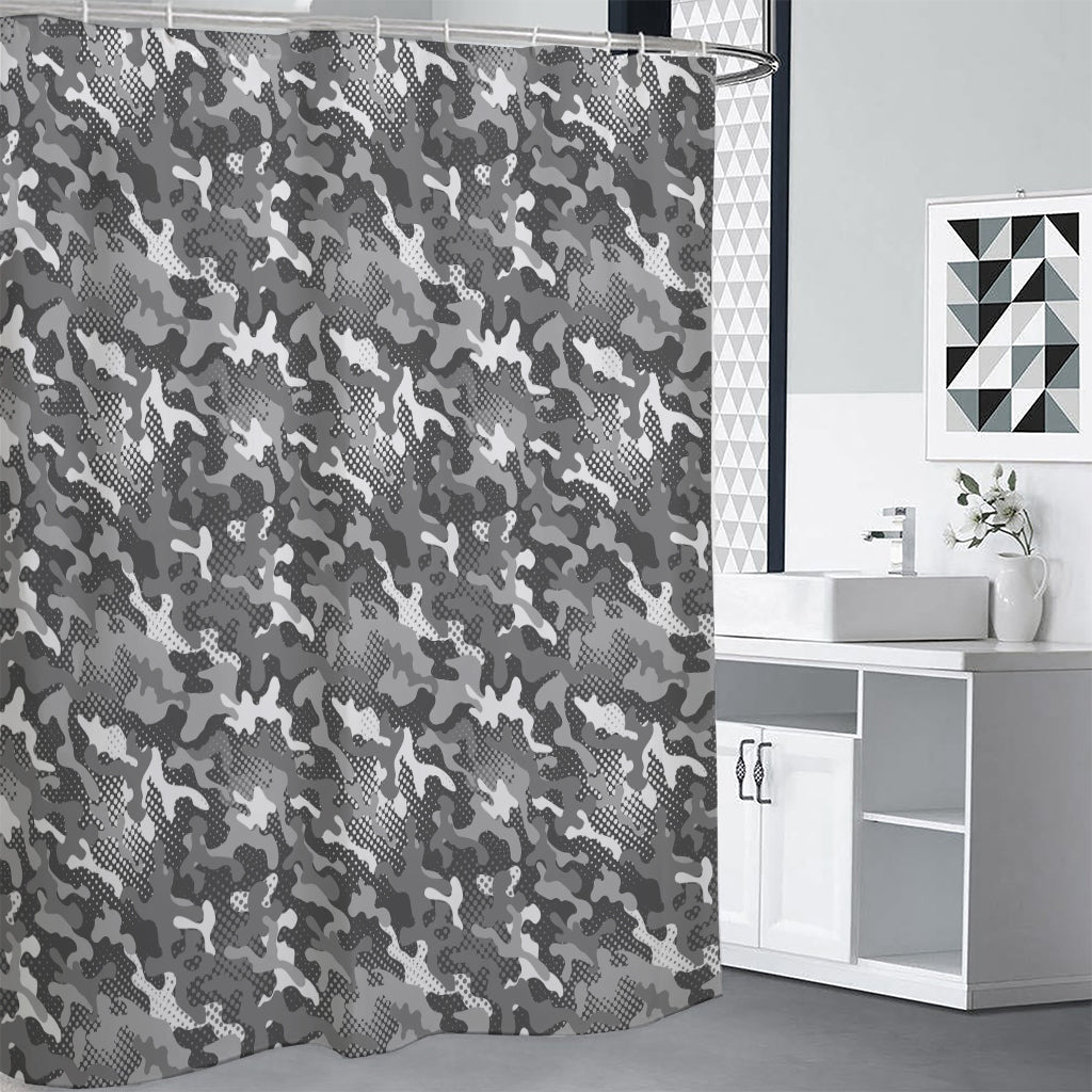 Camouflage Dazzle Pattern Print Premium Shower Curtain