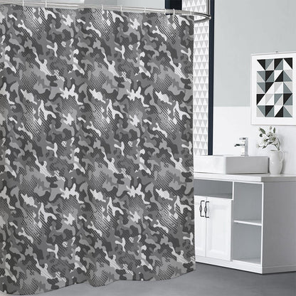 Camouflage Dazzle Pattern Print Premium Shower Curtain