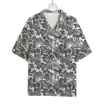 Camouflage Dazzle Pattern Print Rayon Hawaiian Shirt