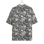Camouflage Dazzle Pattern Print Rayon Hawaiian Shirt