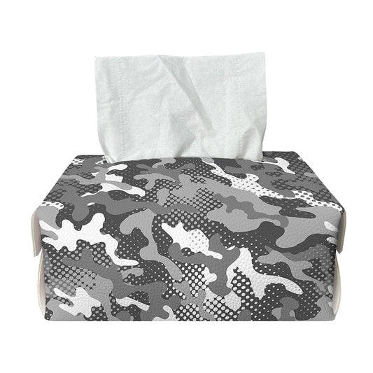 Camouflage Dazzle Pattern Print Rectangle Tissue Box Cover