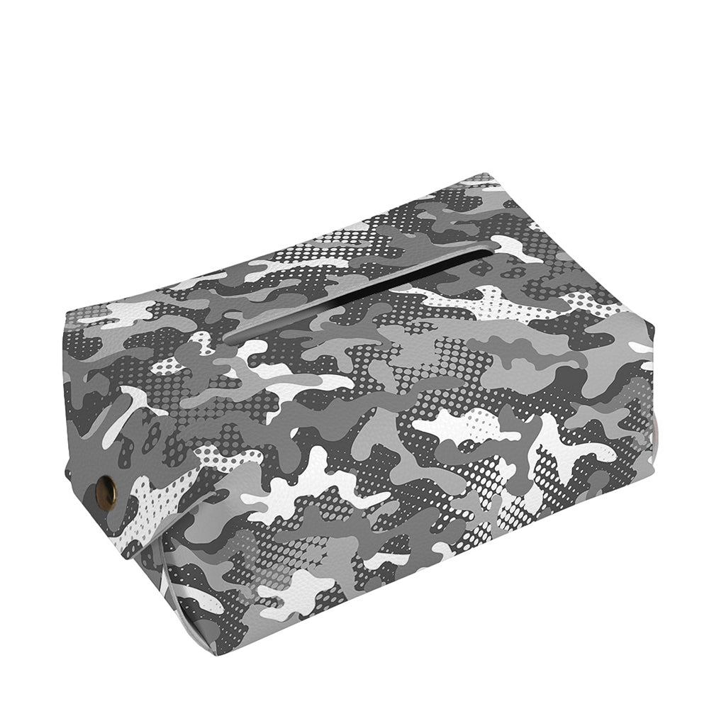 Camouflage Dazzle Pattern Print Rectangle Tissue Box Cover