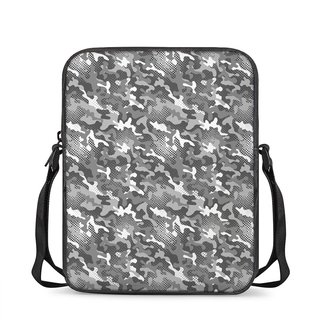 Camouflage Dazzle Pattern Print Rectangular Crossbody Bag