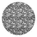 Camouflage Dazzle Pattern Print Round Blanket