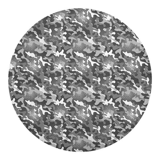 Camouflage Dazzle Pattern Print Round Blanket