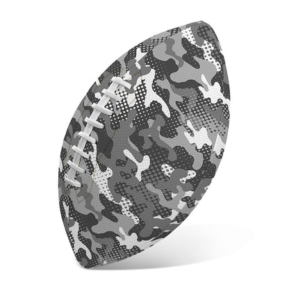 Camouflage Dazzle Pattern Print Rugby Ball