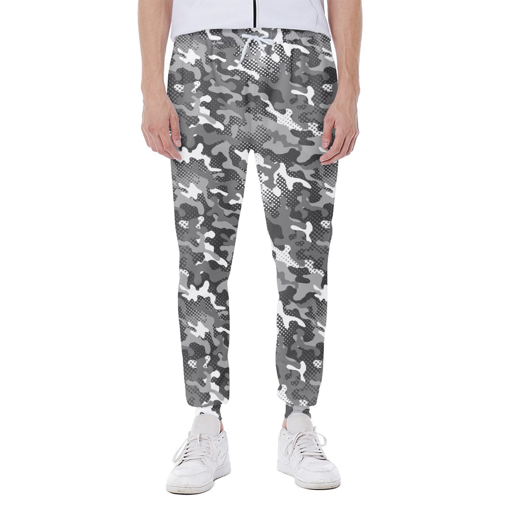 Camouflage Dazzle Pattern Print Scuba Joggers