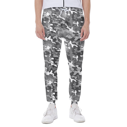 Camouflage Dazzle Pattern Print Scuba Joggers