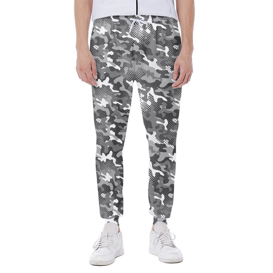 Camouflage Dazzle Pattern Print Scuba Joggers