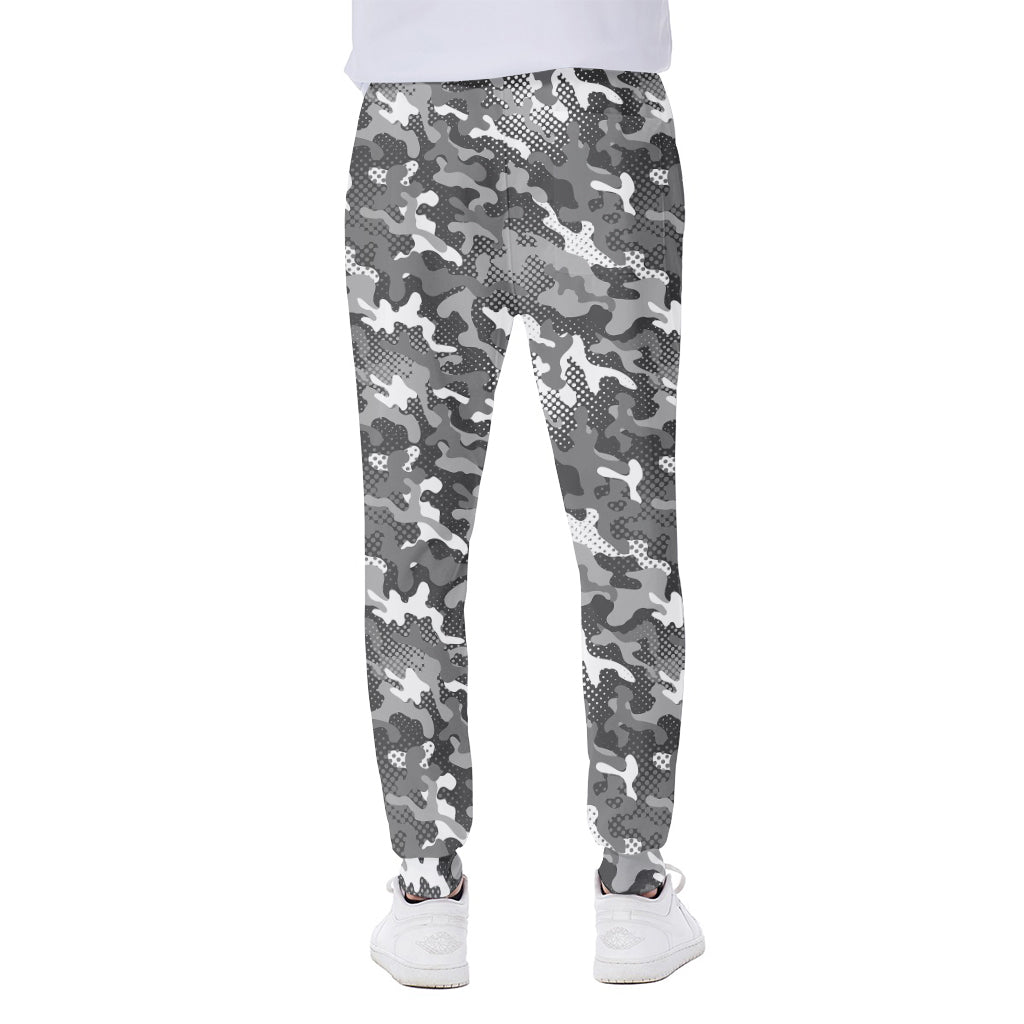 Camouflage Dazzle Pattern Print Scuba Joggers