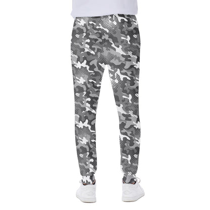 Camouflage Dazzle Pattern Print Scuba Joggers