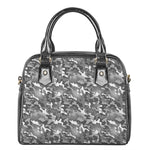 Camouflage Dazzle Pattern Print Shoulder Handbag