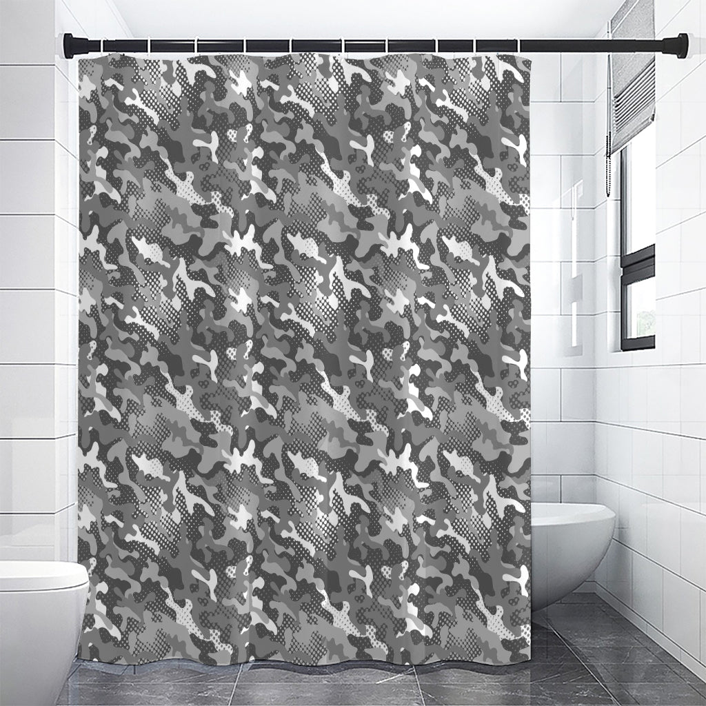 Camouflage Dazzle Pattern Print Shower Curtain