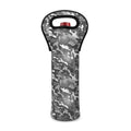 Camouflage Dazzle Pattern Print Single Neoprene Wine Tote
