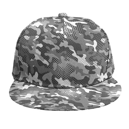 Camouflage Dazzle Pattern Print Snapback Cap