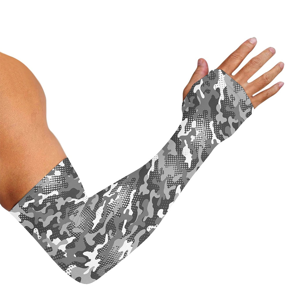 Camouflage Dazzle Pattern Print Sun Protection Arm Sleeves