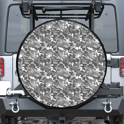 Camouflage Dazzle Pattern Print Tire Cover