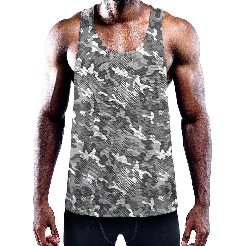 Camouflage Dazzle Pattern Print Training Tank Top