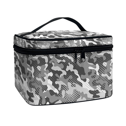 Camouflage Dazzle Pattern Print Travel Makeup Bag