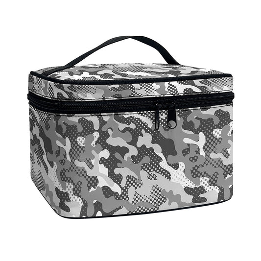 Camouflage Dazzle Pattern Print Travel Makeup Bag