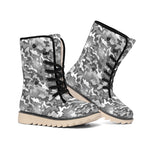 Camouflage Dazzle Pattern Print Winter Boots