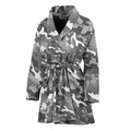 Camouflage Dazzle Pattern Print Women's Bathrobe