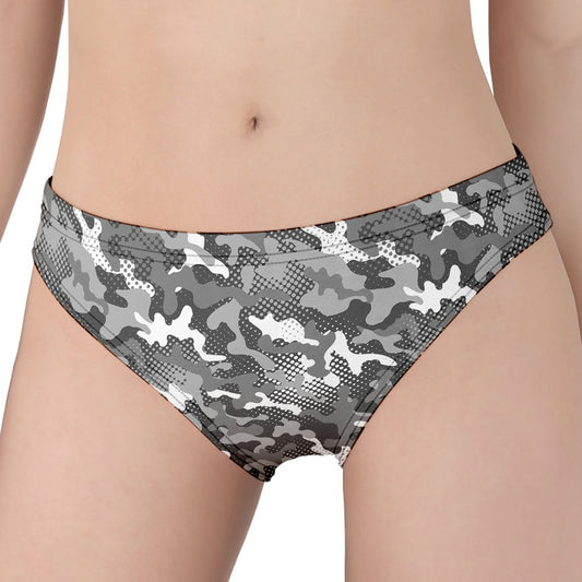 Camouflage Dazzle Pattern Print Women's Panties