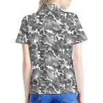 Camouflage Dazzle Pattern Print Women's Polo Shirt