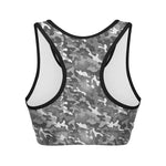 Camouflage Dazzle Pattern Print Women's Sports Bra