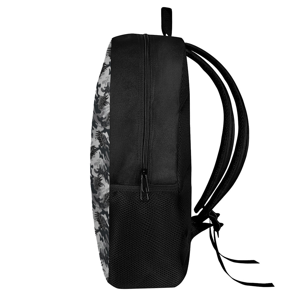 Camouflage Dazzle Wings Pattern Print 17 Inch Backpack