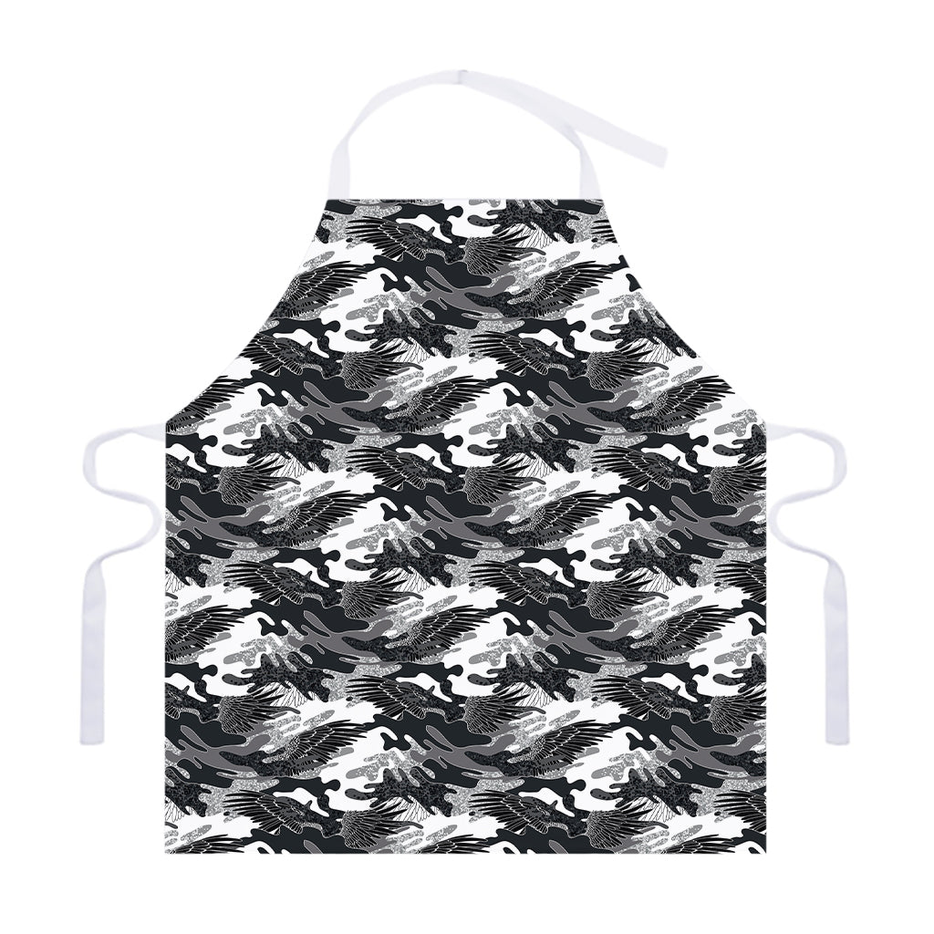 Camouflage Dazzle Wings Pattern Print Adjustable Apron