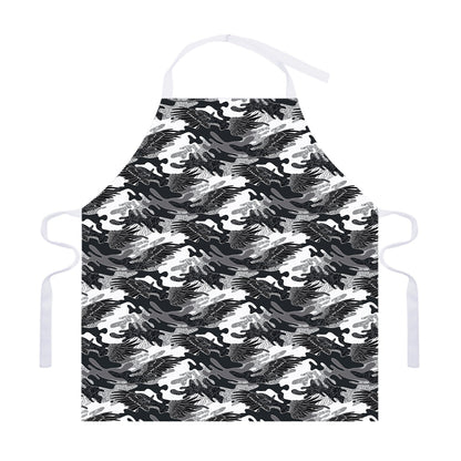 Camouflage Dazzle Wings Pattern Print Adjustable Apron