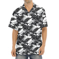 Camouflage Dazzle Wings Pattern Print Aloha Shirt