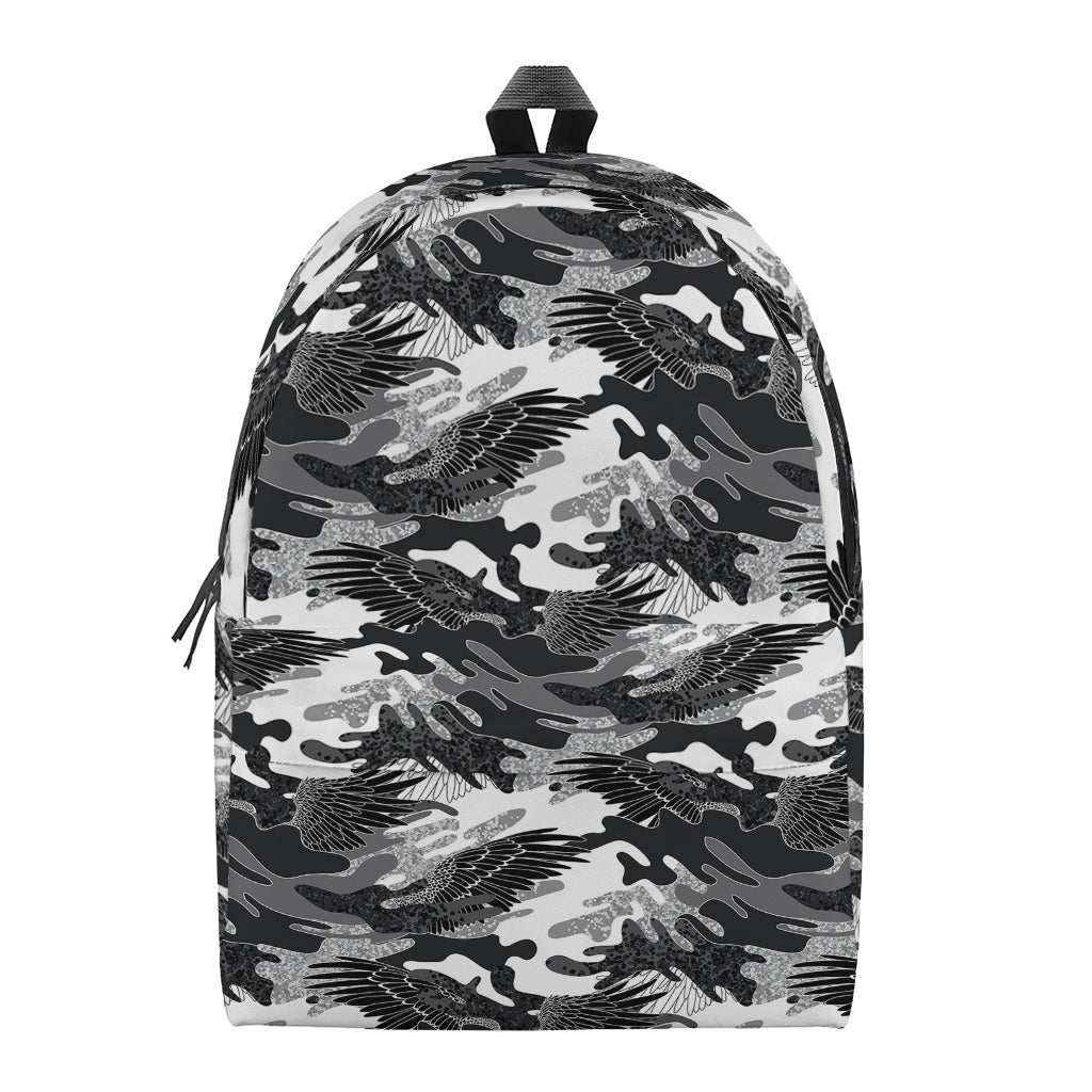 Camouflage Dazzle Wings Pattern Print Backpack