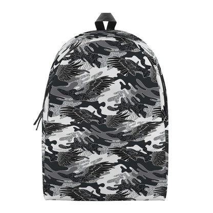 Camouflage Dazzle Wings Pattern Print Backpack