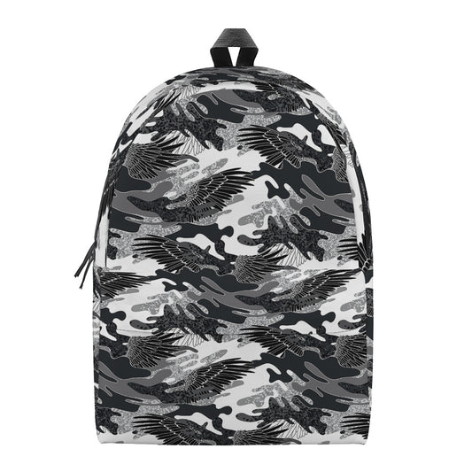 Camouflage Dazzle Wings Pattern Print Backpack