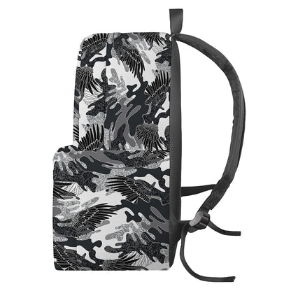 Camouflage Dazzle Wings Pattern Print Backpack
