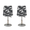 Camouflage Dazzle Wings Pattern Print Bar Stool Covers