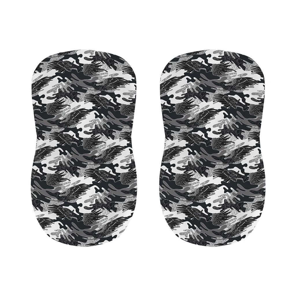 Camouflage Dazzle Wings Pattern Print Bar Stool Covers
