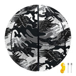 Camouflage Dazzle Wings Pattern Print Basketball