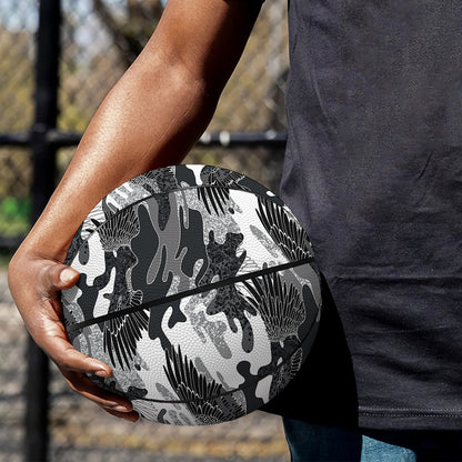 Camouflage Dazzle Wings Pattern Print Basketball