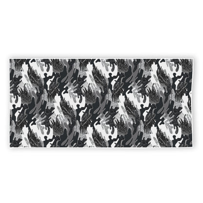 Camouflage Dazzle Wings Pattern Print Beach Towel