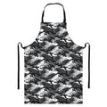 Camouflage Dazzle Wings Pattern Print Bib Apron With Pocket