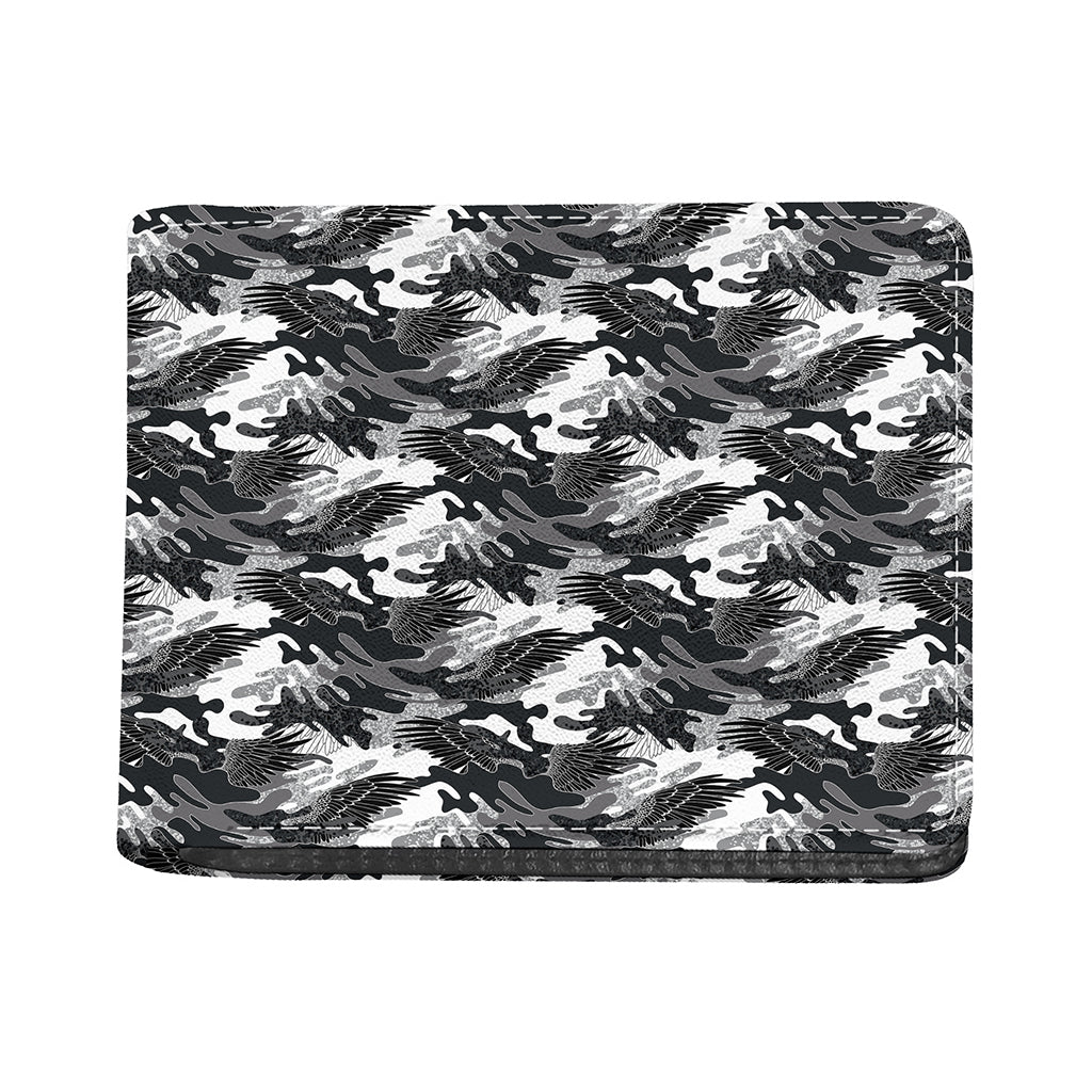 Camouflage Dazzle Wings Pattern Print Bifold Wallet
