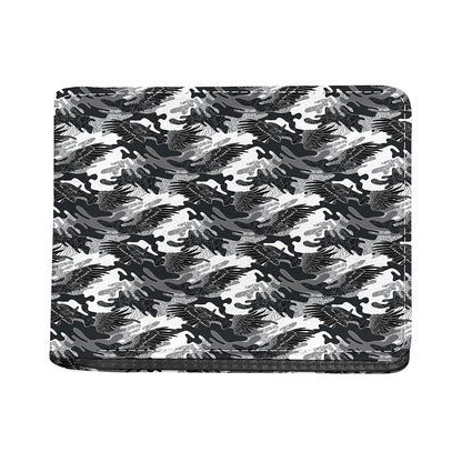 Camouflage Dazzle Wings Pattern Print Bifold Wallet