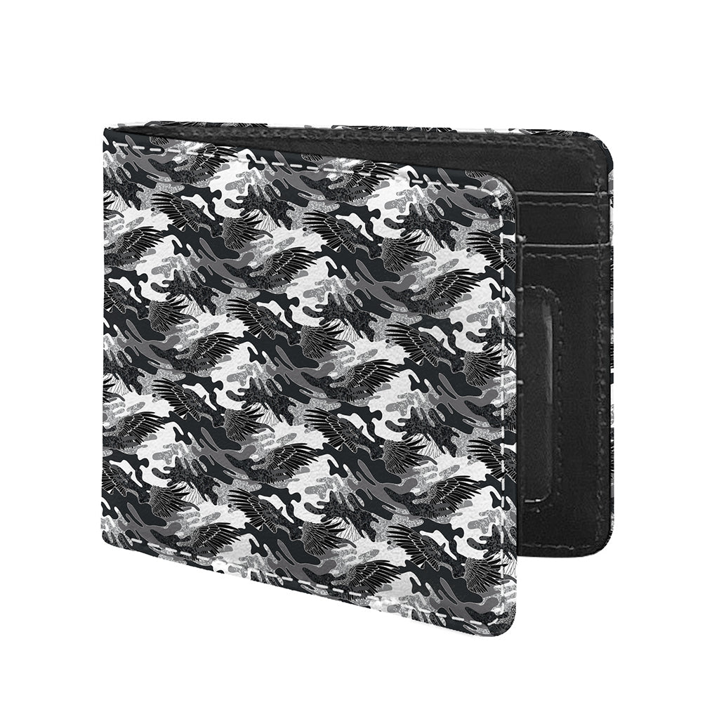 Camouflage Dazzle Wings Pattern Print Bifold Wallet